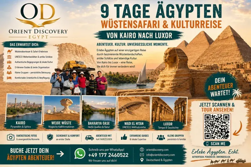 Private Wüsten- & Kulturreise | 9 Tage von Kairo bis Luxor