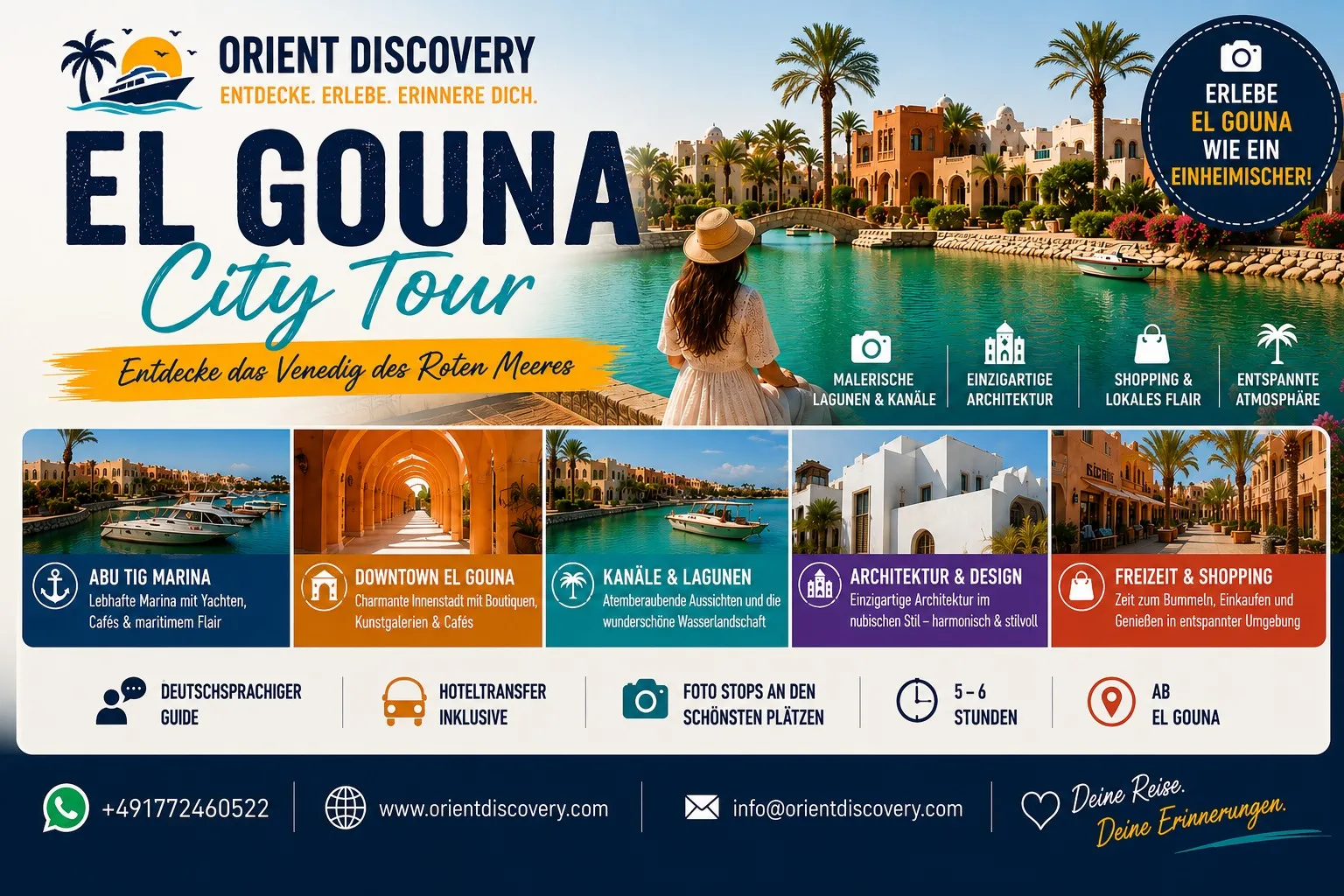 El Gouna Stadtrudfahrt ab Hurghada