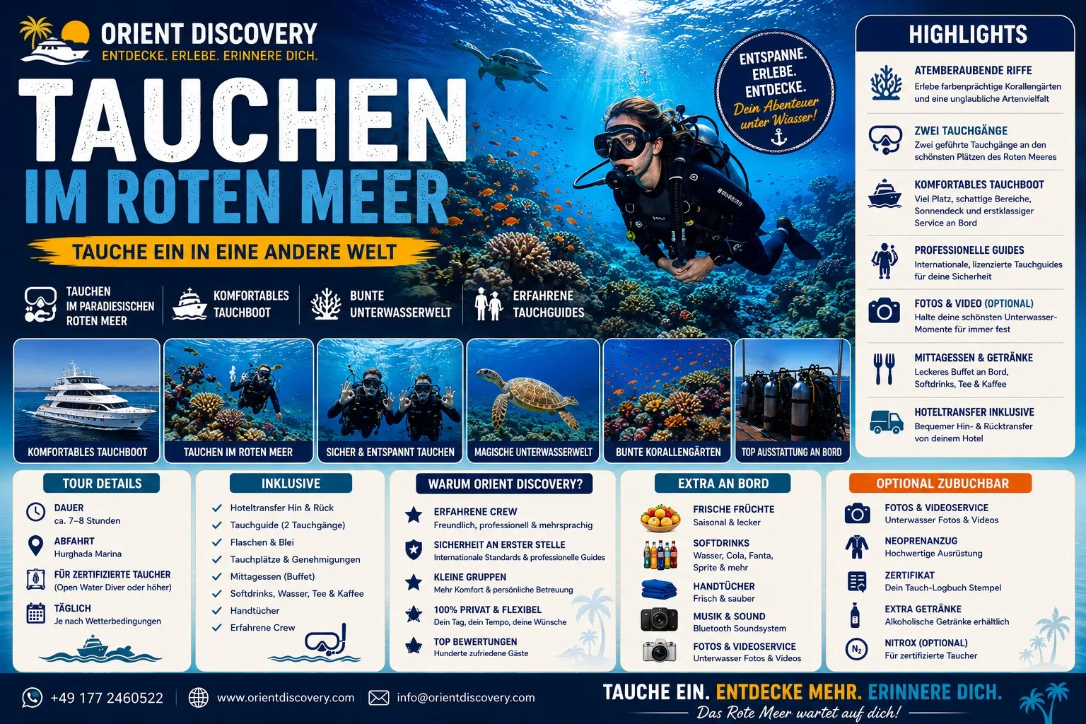 Diving Day in the Red Sea from Hurghada