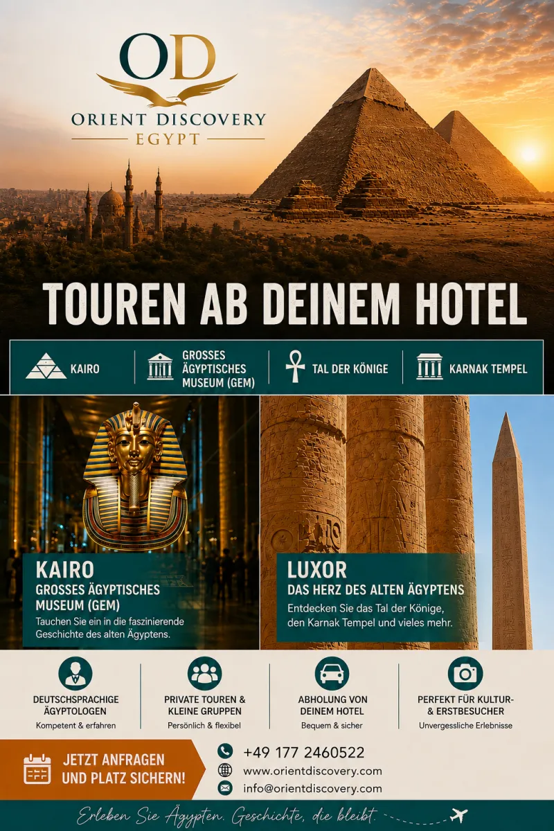 Private Ausflüge ab Hurghada 2026 | Luxor, Kairo & Ägyptologe