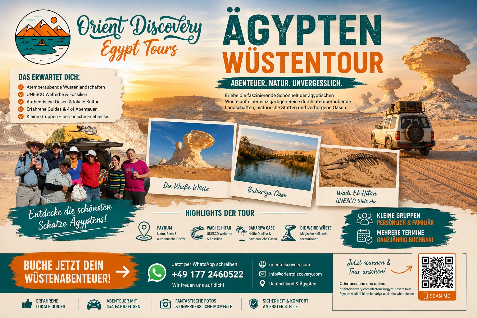 Private Egypt Desert Tour | Fayoum, Wadi El Hitan & White Desert Photo 4