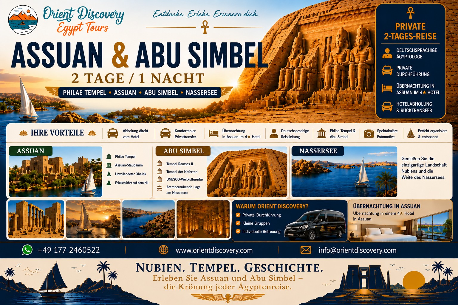 Privater Ausflug Assuan & Abo Simbel 2 Tage ab Hurghada