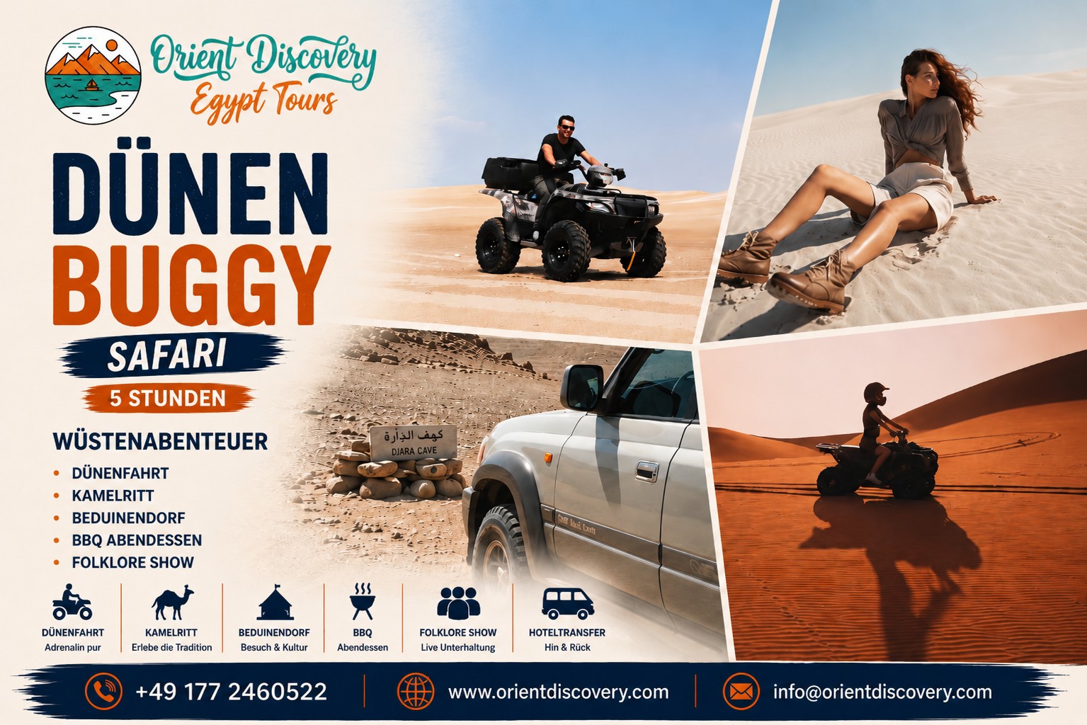 Private 5-Hour Dune Buggy Safari with Camel Ride, Dinner & Folklore Show Photo 1