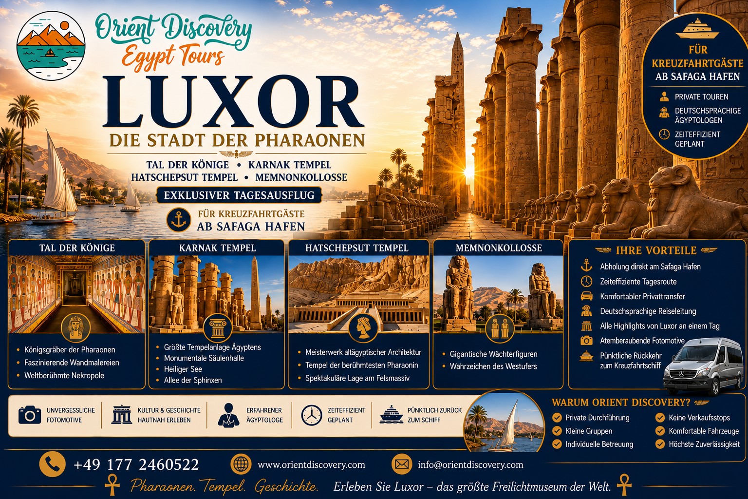 Luxor day trip from Safaga Port
