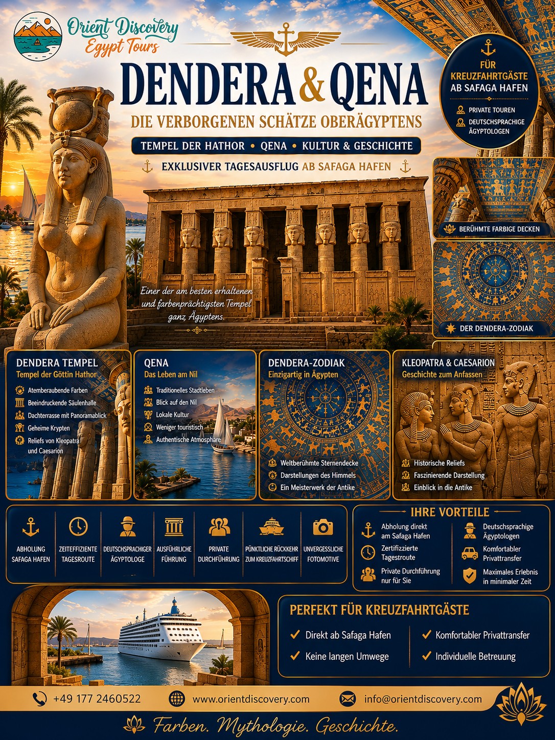 Dendera Temple & Qena Day Trip | From Safaga Port