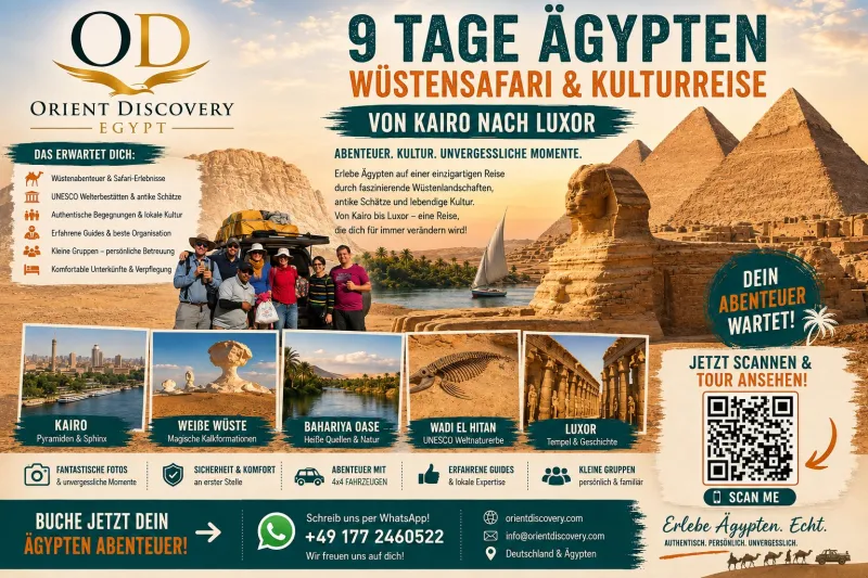 Private Wüsten- & Kulturreise | 9 Tage von Kairo bis Luxor