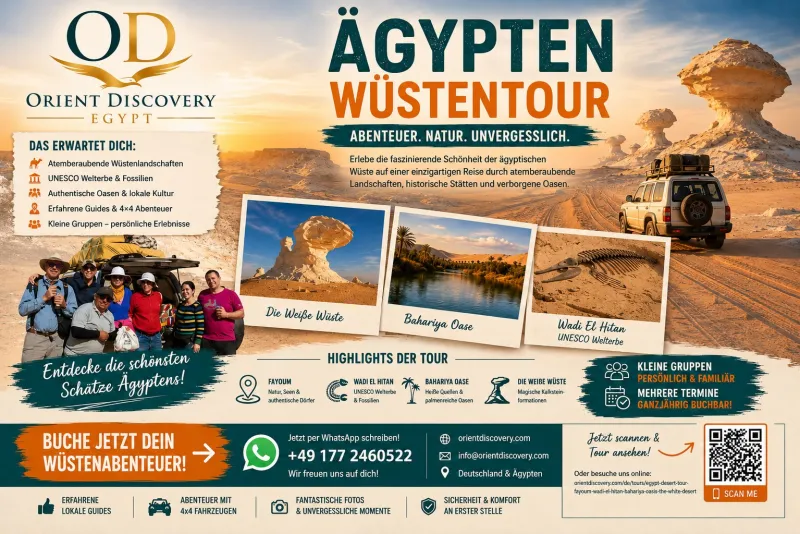 Private Egypt Desert Tour | Fayoum, Wadi El Hitan & White Desert
